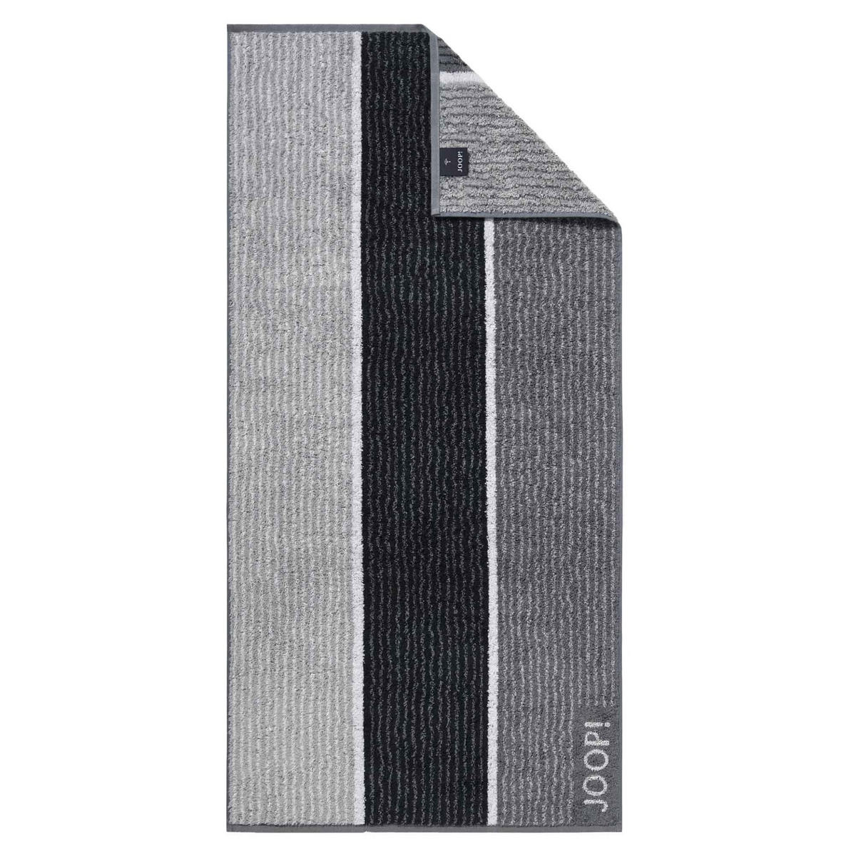 HANDTUCH Unisex Signature Lines Grau Baumwolle 10er Pack - Schwarz, Textil (60/120cm) - Joop!