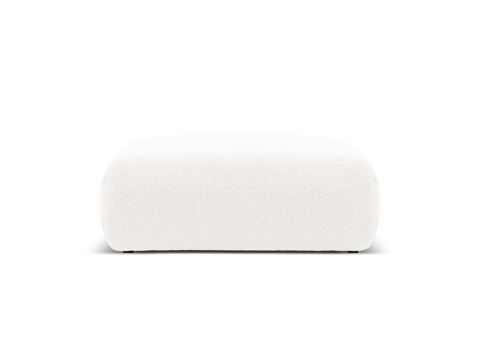 POUF Molino aus Boucle weiß - Weiß, Textil (100/36/100cm) - Micadoni