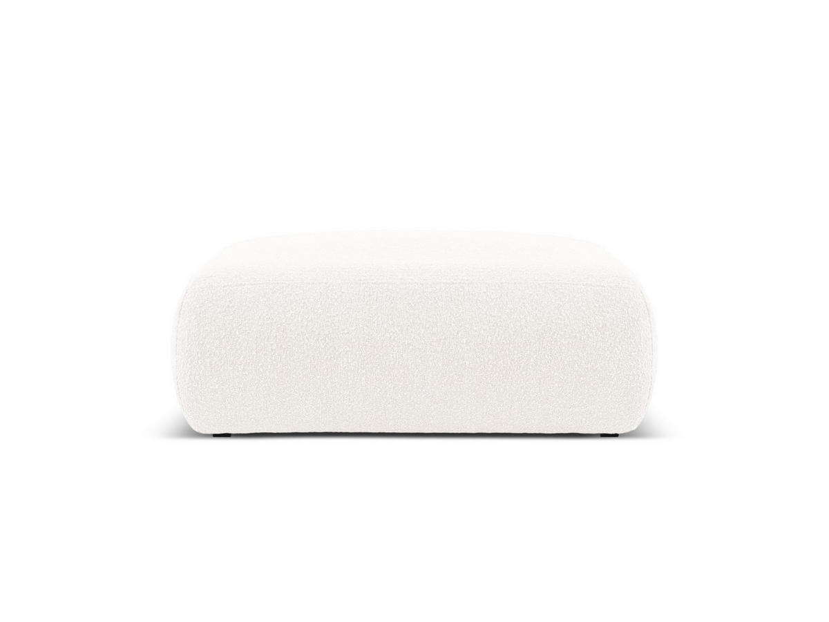POUF Molino aus Boucle weiß - Weiß, Textil (100/36/100cm) - Micadoni