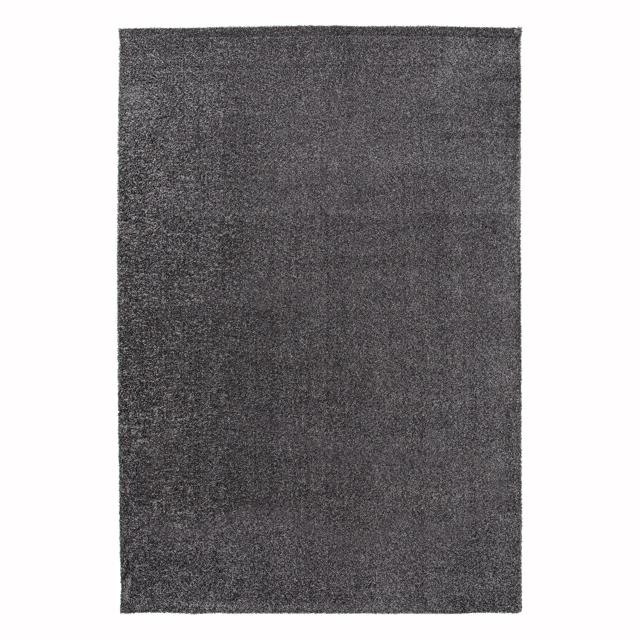 TEPPICH, Einfarbiger, maschinenwaschbarer Anthrazitgrau - Grau, Textil (80/150cm) - AFK Living