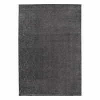 TEPPICH, Einfarbiger, maschinenwaschbarer Anthrazitgrau - Grau, Textil (80/150cm) - AFK Living