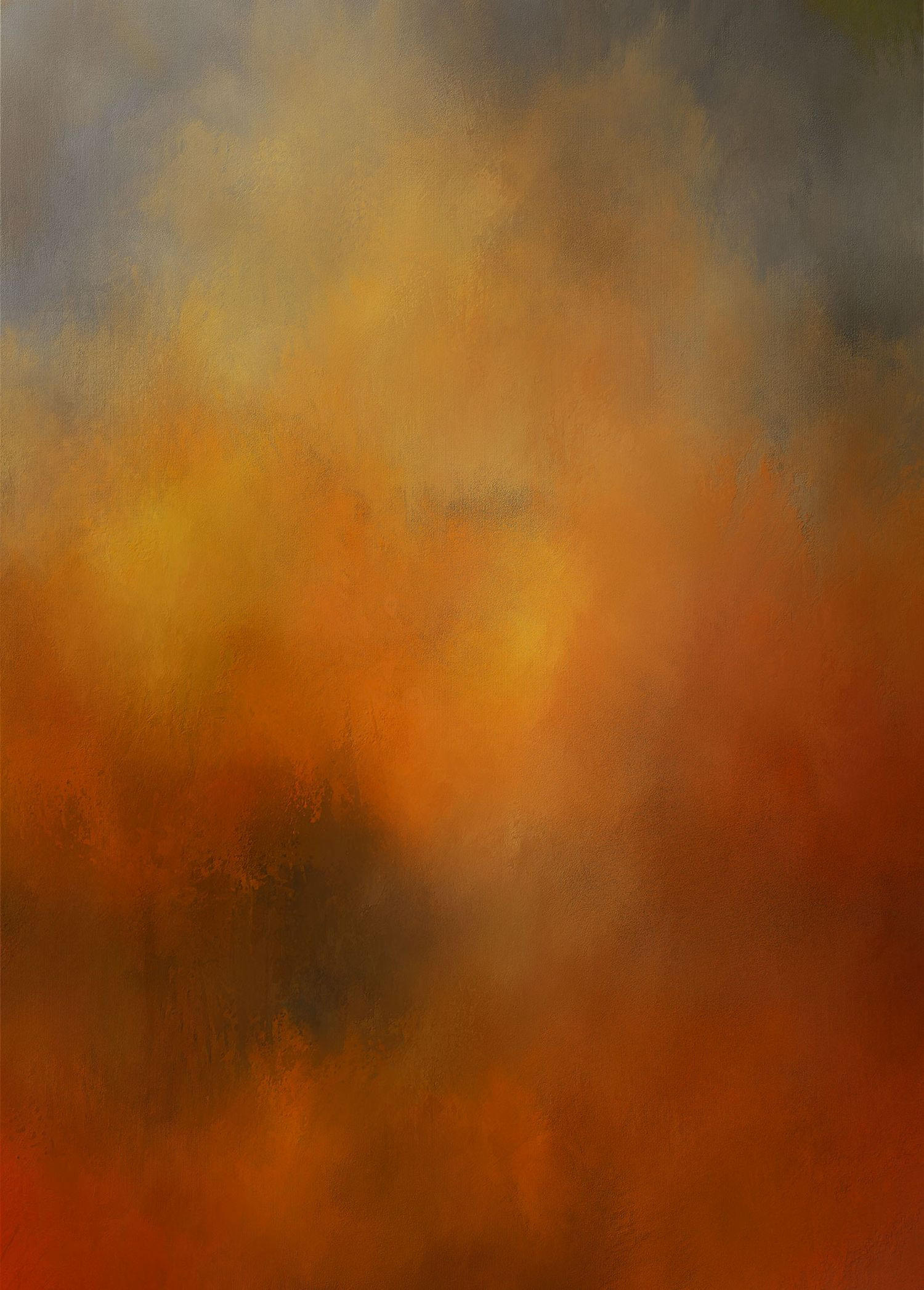 FOTOTAPETE künstlerisch 200 x 280 cm - Orange, Papier (200/280cm) - Sanders & Sanders