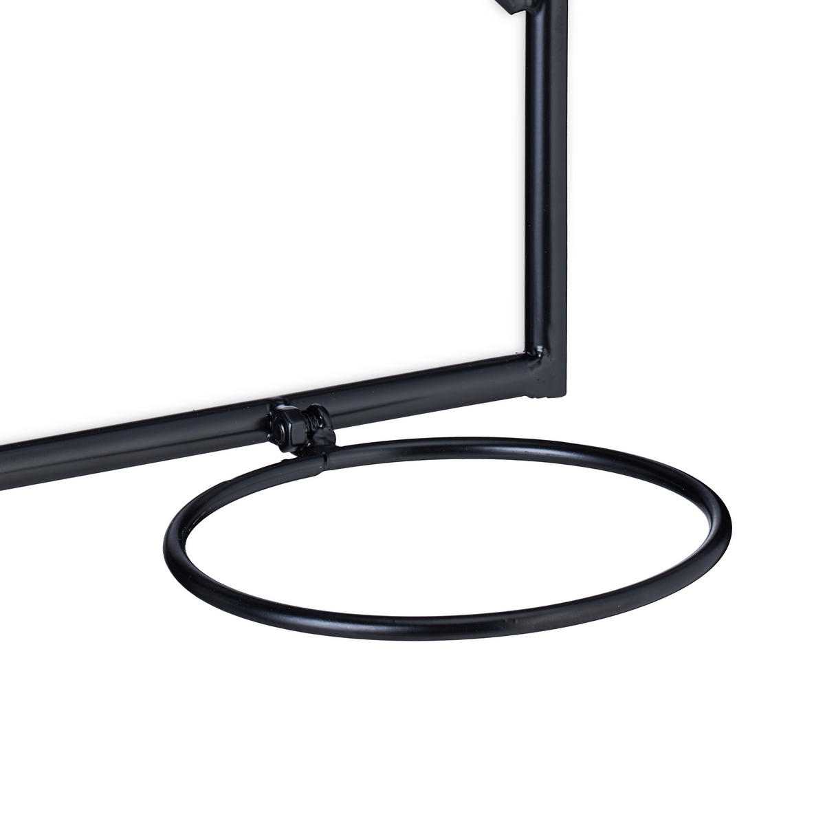 BLUMENTOPFHALTER - Schwarz, Metall (43/60/14.5cm) - Relaxdays