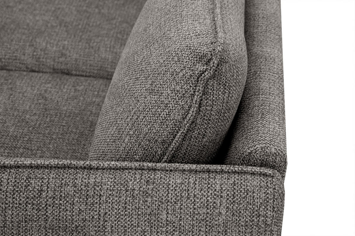 ECKSOFA HOSTEN 4-Sitzer, braun - Schwarz/Braun, Holzwerkstoff/Textil (158/269cm) - Courtois Laville
