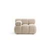 MODUL links Bellis aus Boucle leichtes beige - Creme, Textil (94/70/94cm) - Micadoni