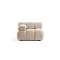 MODUL links Bellis aus Boucle leichtes beige - Creme, Textil (94/70/94cm) - Micadoni