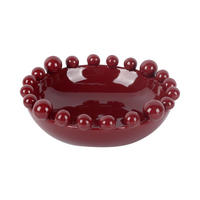 SCHALE Cadiz Dotty Rot 21.7/21.7/7.2 cm - Rot, Stein (21.7/7cm) - Present Time