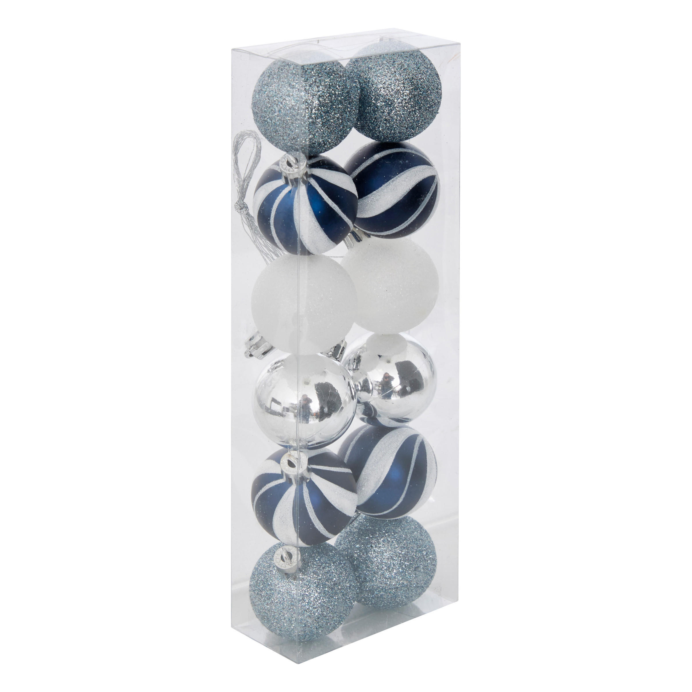 CHRISTBAUMKUGELN 4 cm 12er-Set - Multicolor, Kunststoff (4/5.2/4cm) - Atmosphera Createur d´interieur