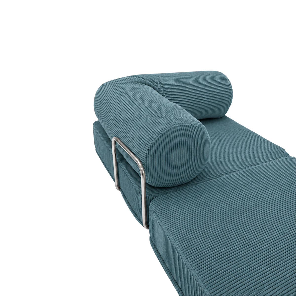 PREMIUM Lounge Sessel aus strukturiertem Stoff Türkis - Türkis, Textil (100/70/100cm) - SURB