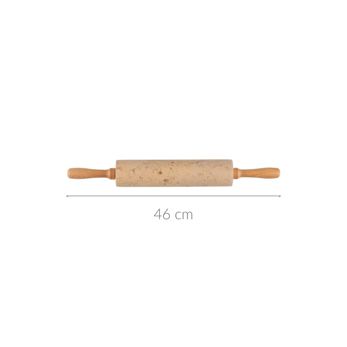 MARMORWALZE 46 cm - Beige, Stein (6cm)