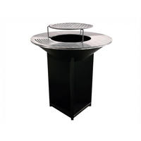 HOLZKOHLEGRILL Feuerschale Schwarz inkl. Schutzhülle - Schwarz, Metall (98/100/98cm) - Purline