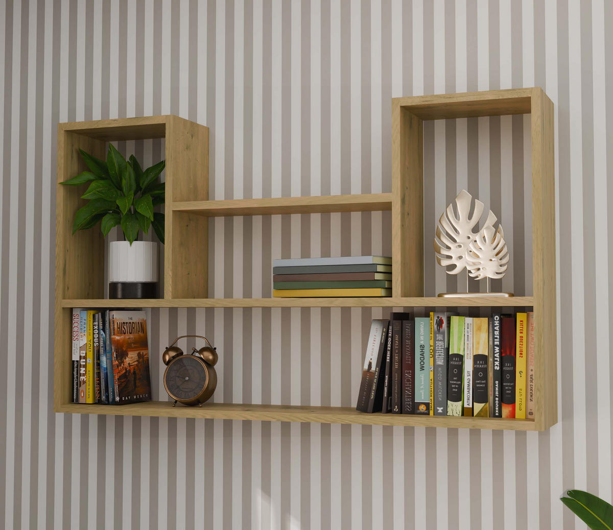 SCHWEBEREGAL Sören - Eiche Artisan, Holzwerkstoff (60/100/16cm) - kommodly