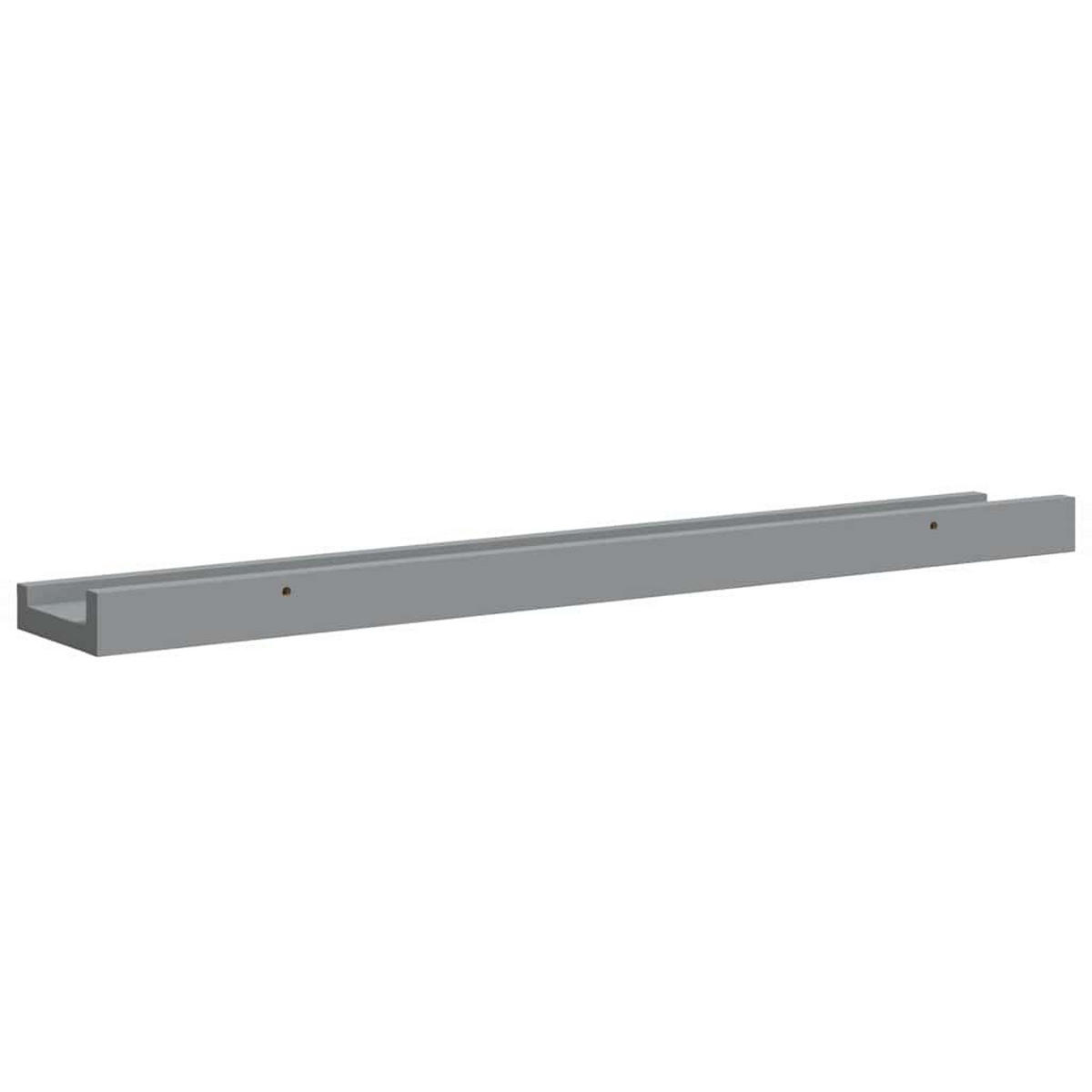 BILDERLEISTEN 2Er Set Grau 60/9/3 Cm Mdf - Grau, Holzwerkstoff (9/3/60cm) - vidaXL