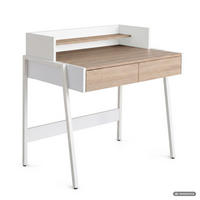 SCHREIBTISCH FLUX 78 cm Sonoma Eiche - Weiß/Sonoma Eiche, Holzwerkstoff (78/48/95cm) - Akord