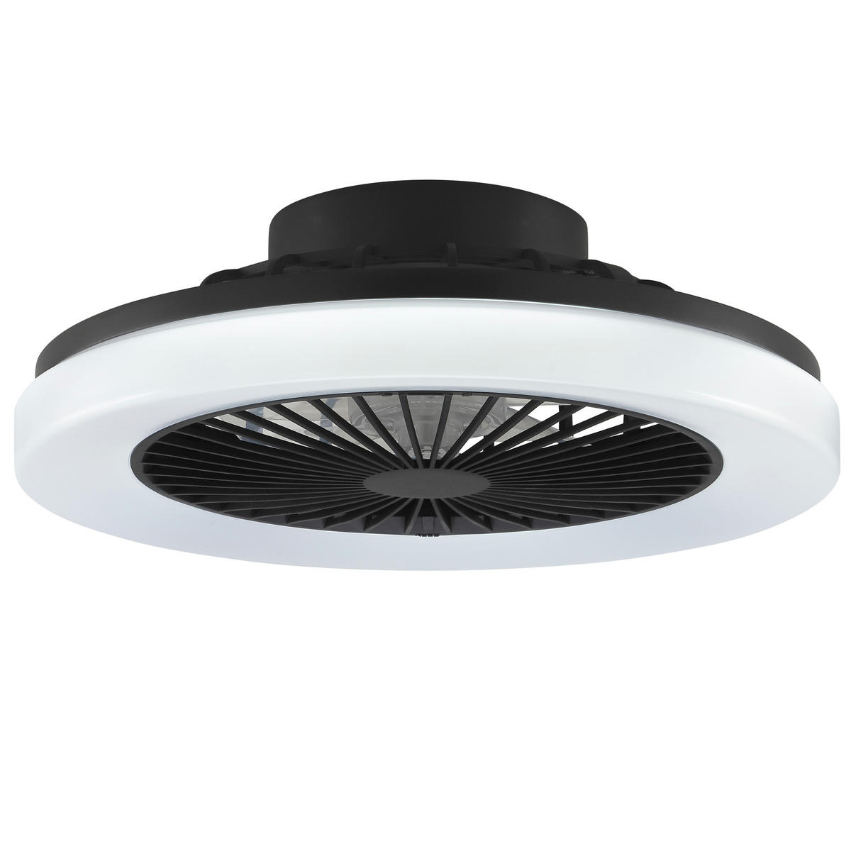 LED DECKENLEUCHTE Varelo Schwarz 42/42/13,8 cm - Schwarz, Kunststoff (42/42/13.8cm) - Brilliant