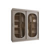 SCHWEBETÜRENSCHRANK Bahrajn 180 mit Schubladen - Kaschmir/Silberfarben, Holzwerkstoff/Kunststoff (180/200/62cm) - MIRJAN24