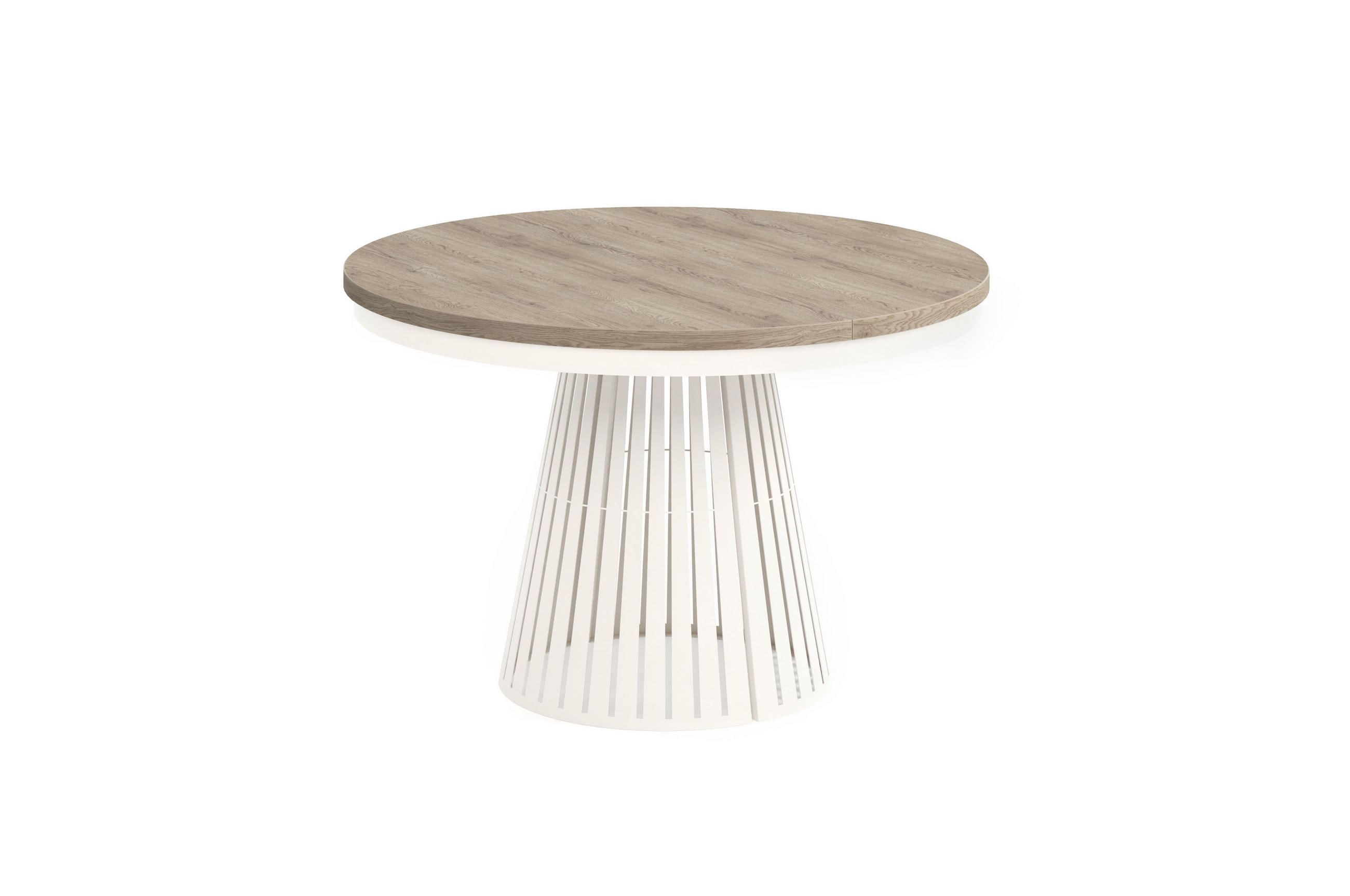ESSTISCH Cone Bis - Kaschmir/Beige, Holzwerkstoff/Metall (120/120/76cm) - Meblini