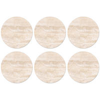 GLASUNTERSETZER Marmor - Steine - Sand - Textur Tischuntersetzer 10x10 cm - Sandfarben, Naturmaterialien (10/0.2cm) - MuchoWow