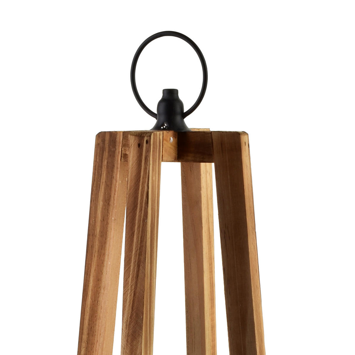 LATERNE Levi braun 15.5/15.5/53 cm Holz - Braun, Holz (15.5/53/15.5cm) - Mondex