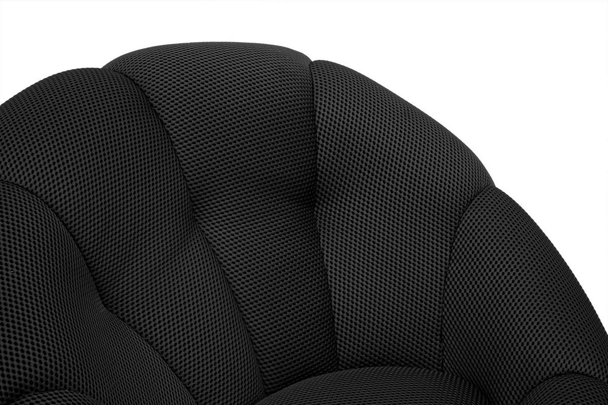 SESSEL FIGO, schwarz - Schwarz, Holzwerkstoff/Textil (104/83/104cm) - Courtois Laville