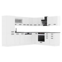 KÜCHE L-Form Julie, ohne Arbeitsplatten, Weiß matt - Weiß, Holz (460/204/60cm) - B BELINI GROUP