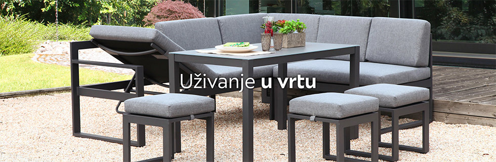 Kvalitetna i moderna vrtna garnitura Lesnina XXXL
