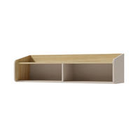 WANDREGAL ALBI 11 125/33/33 in Sandbeige / Geölte Eiche - Eichefarben/Beige, Holzwerkstoff (125/33/33cm) - Deine Möbel 24
