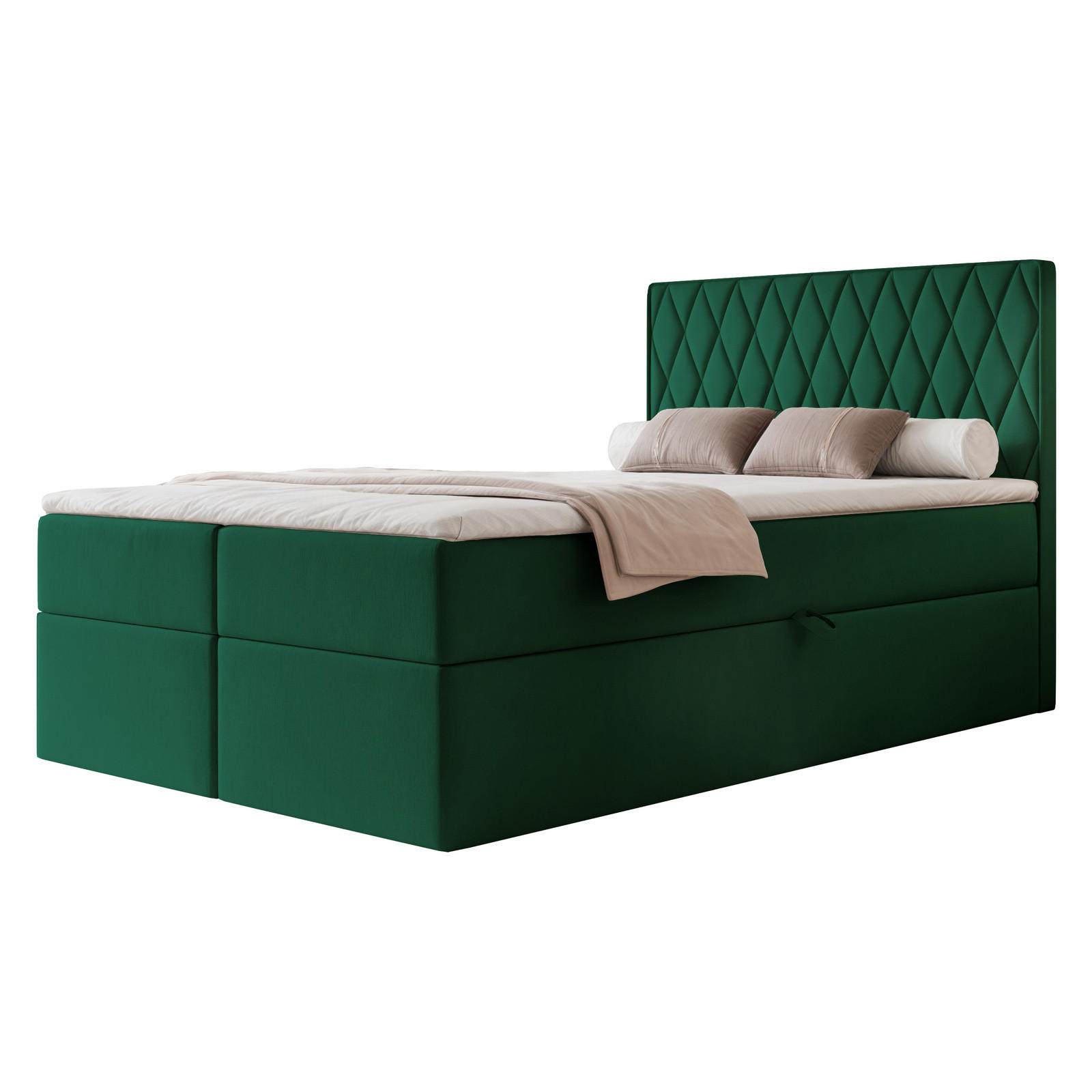 Ravio Boxbett Dunkelgrün 120x200 cm