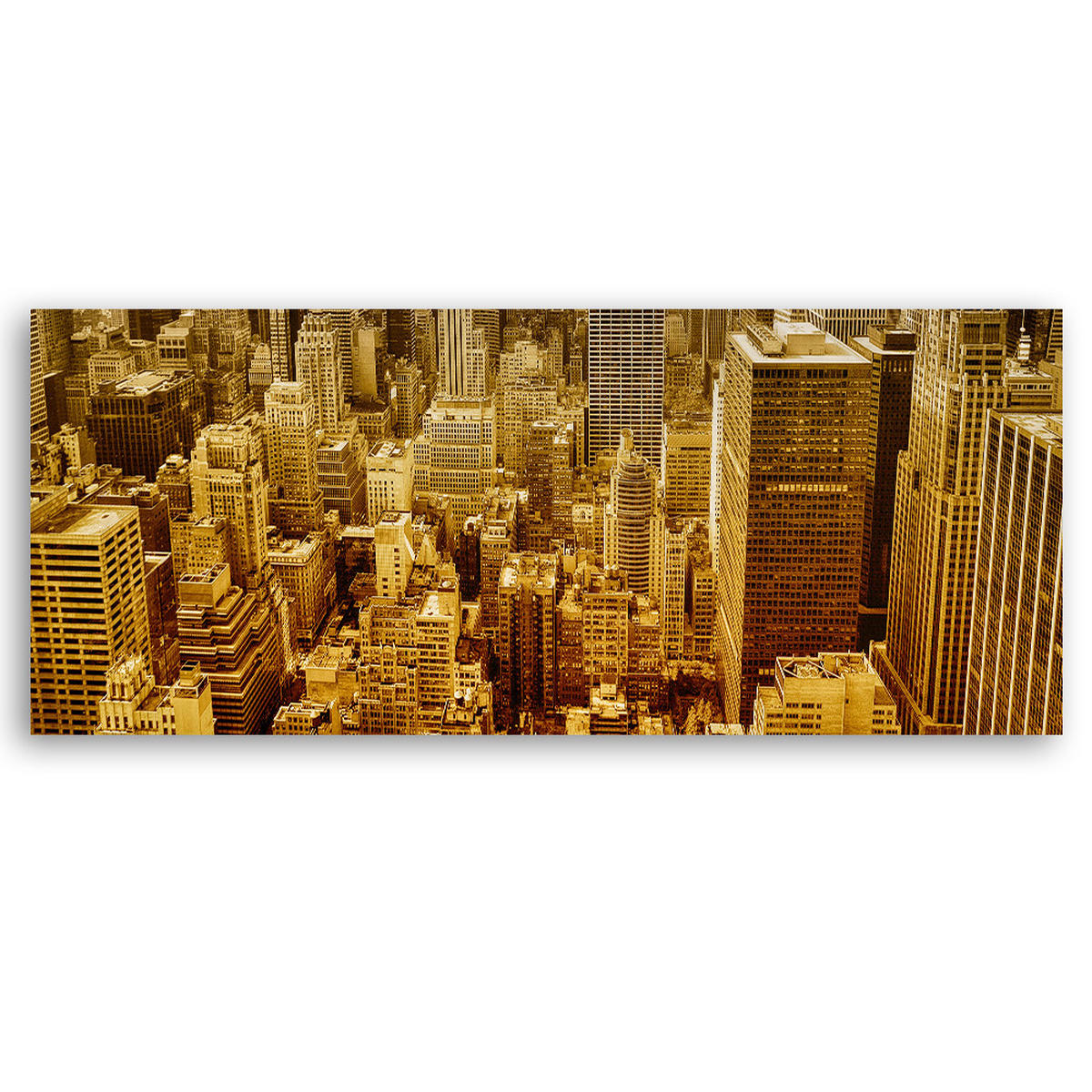 WANDBILD goldene gebäude - Beige, Textil (90/30cm) - Feeby