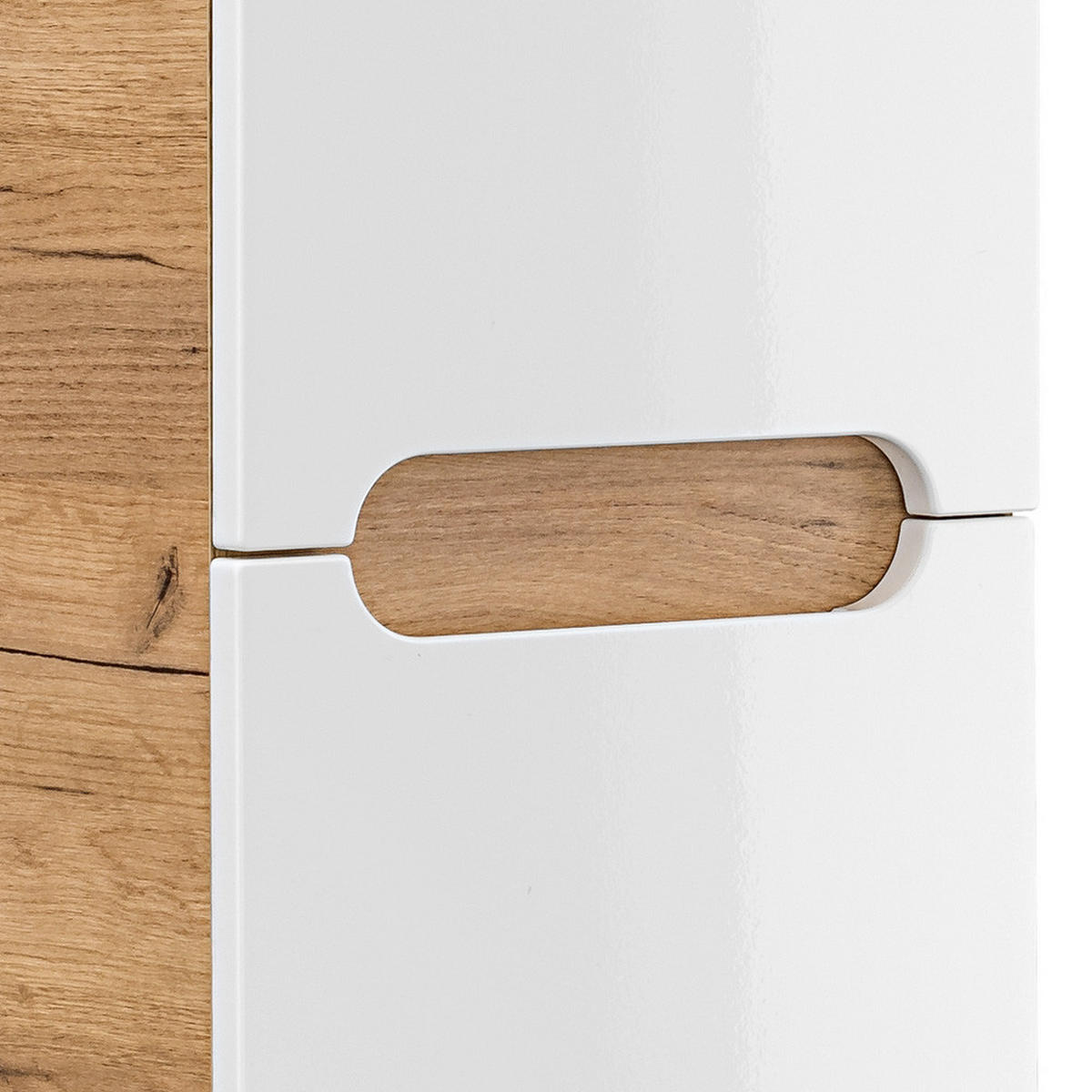 HOCHSCHRANK Luton-56 - Weiß, Holzwerkstoff (35/170/35cm) - Lomado