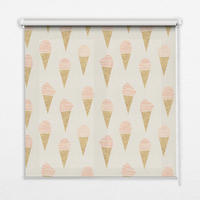 VNÚTORNÁ roleta - okenná roleta - roleta - 130x140 cm - Zmrzlina - hnedá, plast (130/140/0.5cm) - TULUP