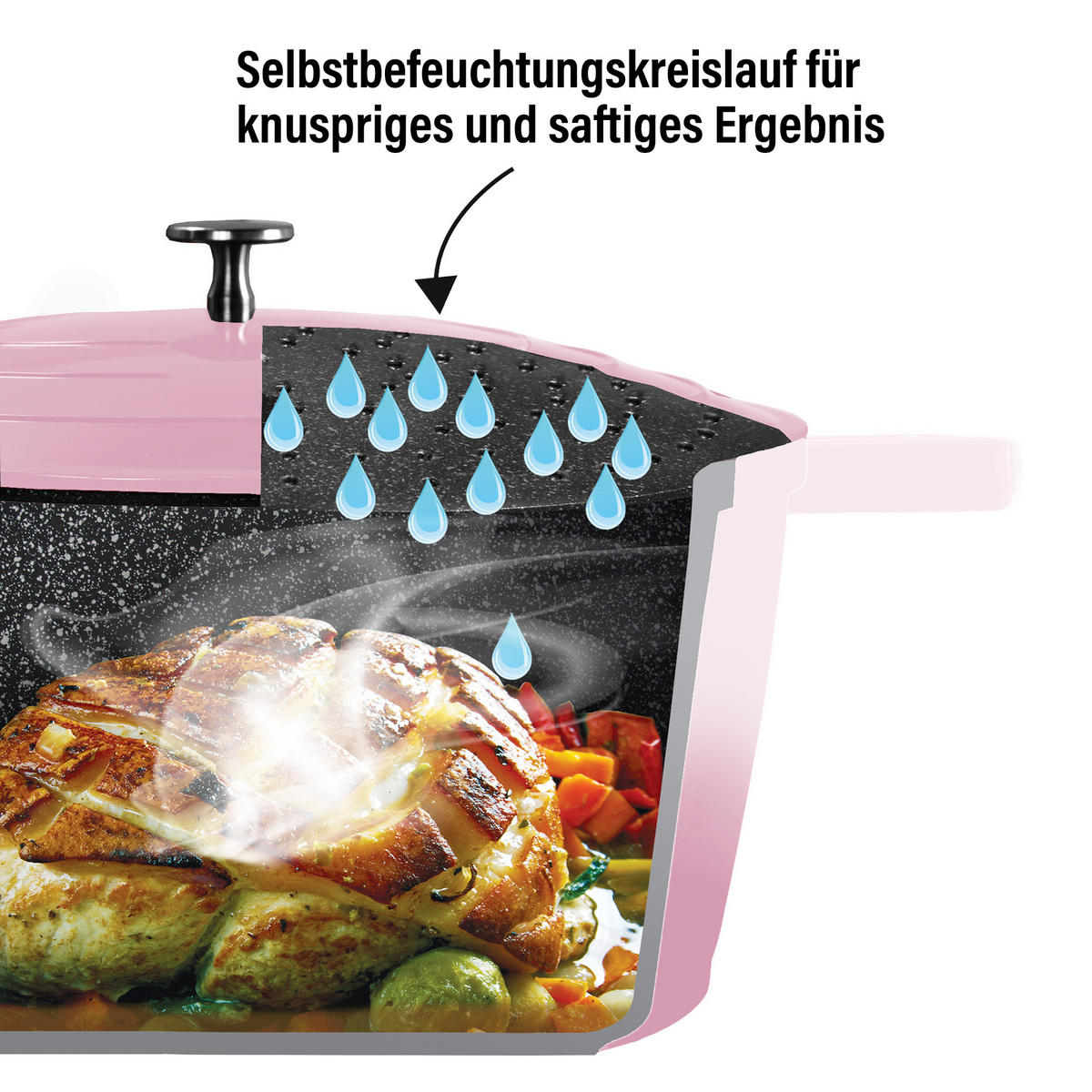 GOURMET BRÄTER - Rosa, Metall (32cm) - Stoneline