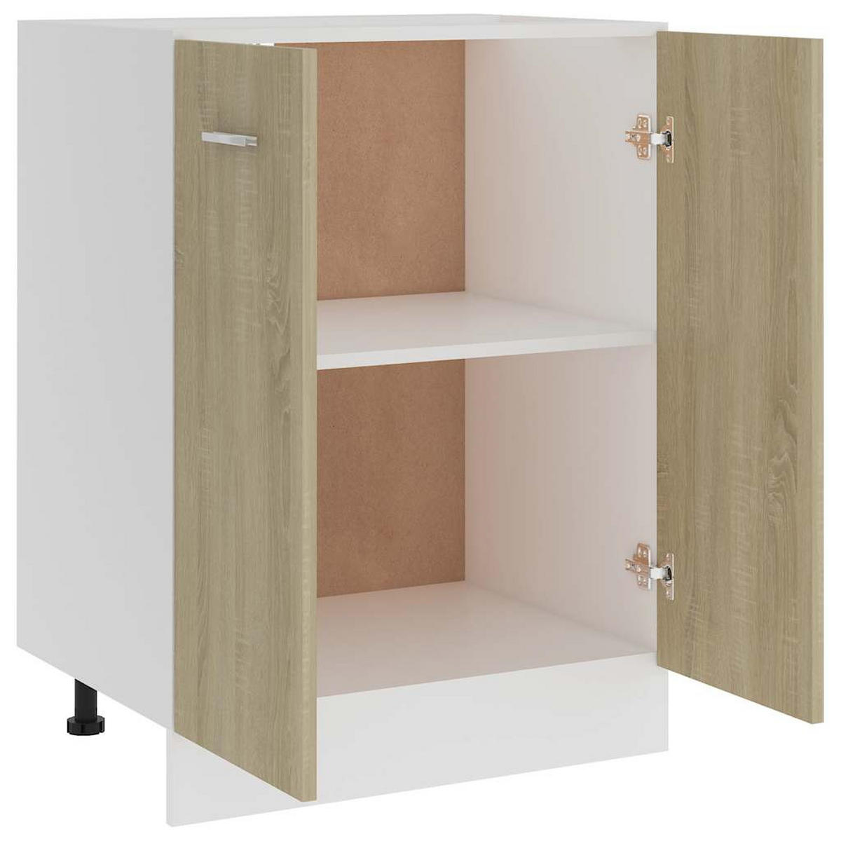 UNTERSCHRANK Lyon Sonoma-Eiche 60/46/81,5 Cm Holzwerkstoff - Alteiche, Holzwerkstoff (46/81.5/60cm) - vidaXL