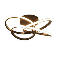 LED DECKENLEUCHTE FRANZISKA II 42/45/16 cm - Schwarz, Metall (45/42/16cm) - Nettlife