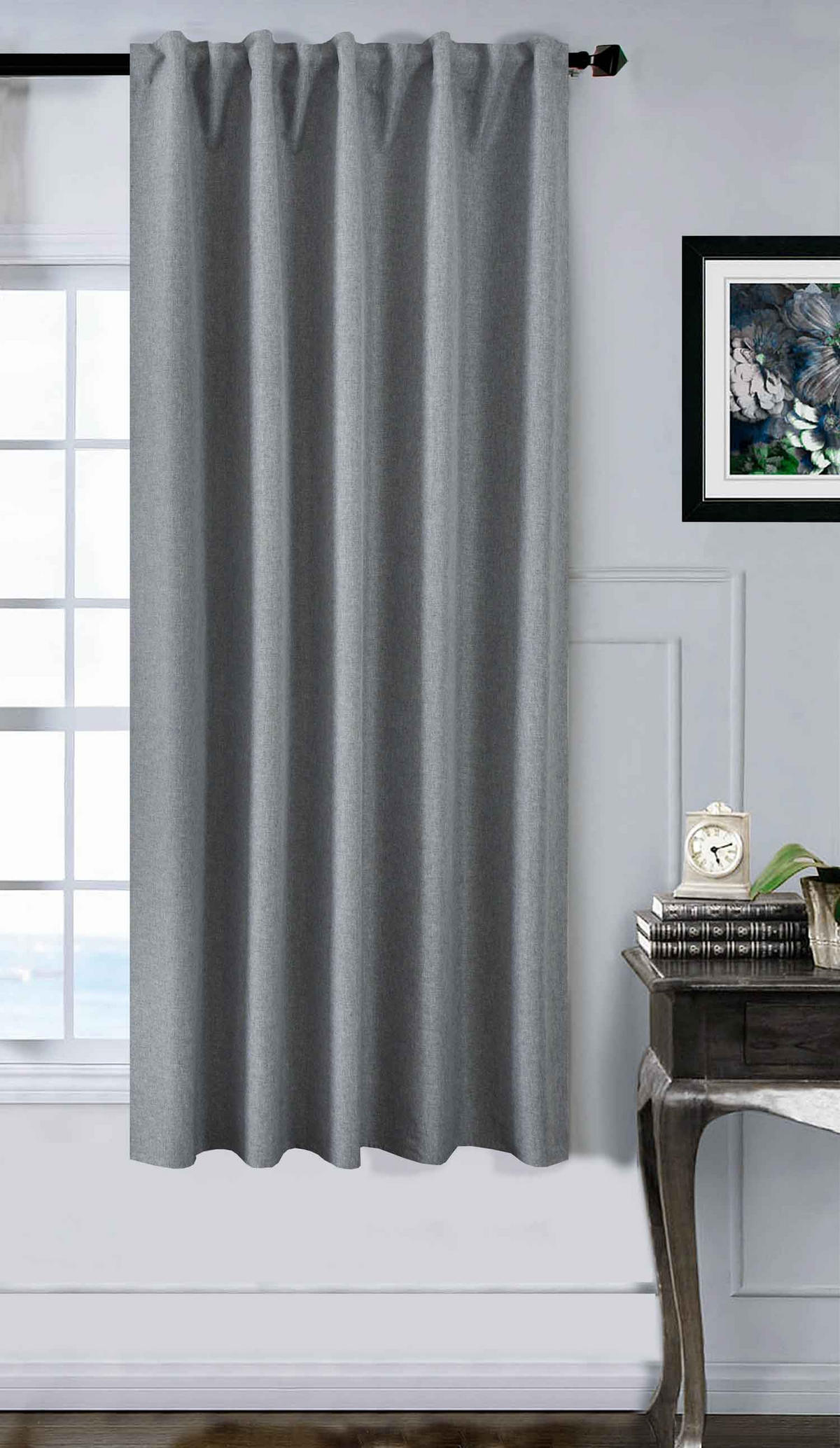 VORHANG BOSTON DARK HxB 175x140 cm Grau - Grau, Textil (140/175cm) - Gardinenbox
