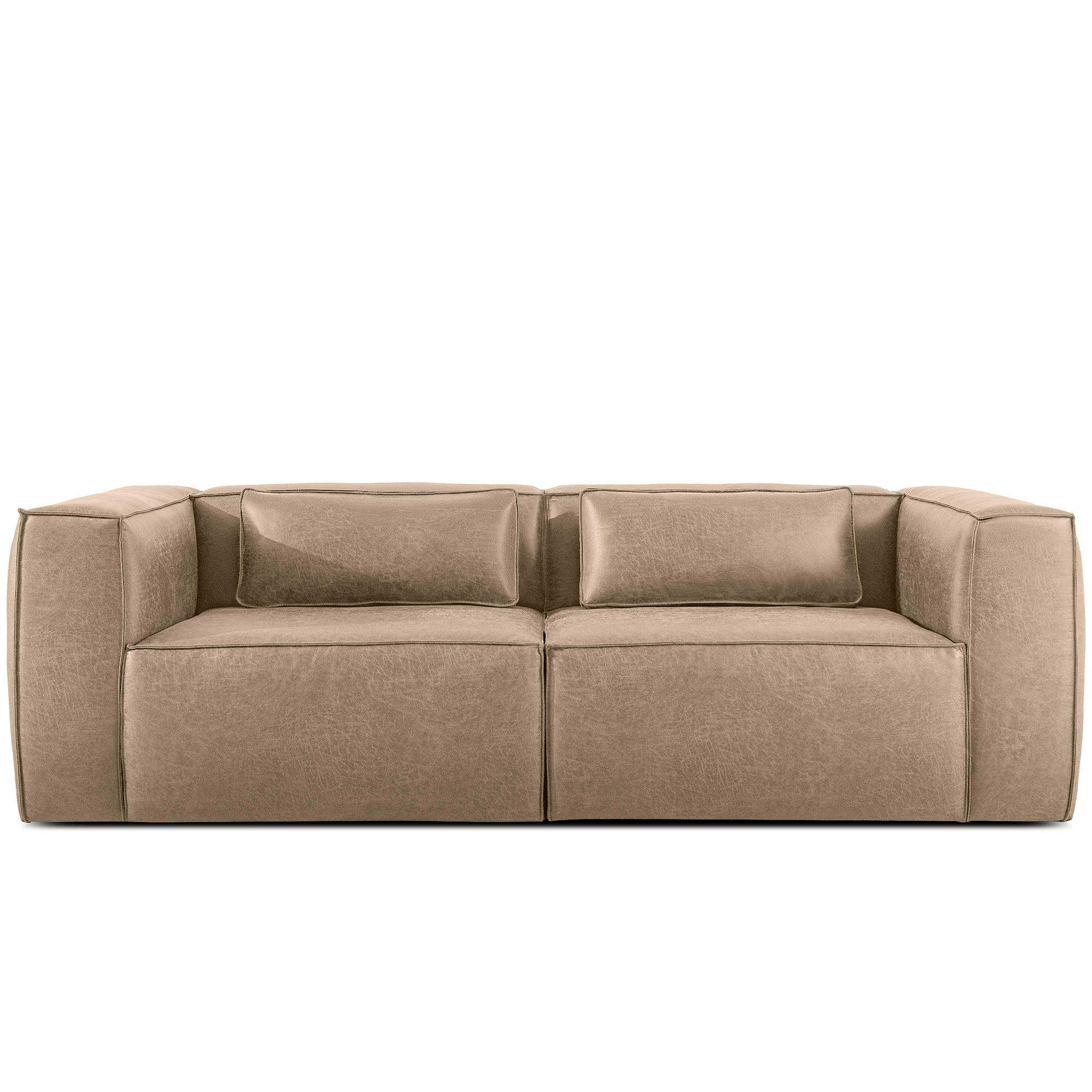 3-SITZER SOFA FEROX, Beige - Beige, Holz/Holzwerkstoff (240/73/96cm) - KONSIMO®