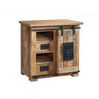 KOMMODE Mango 70x45x70 natur lackiert RAILWAY #123 - Naturfarben, Holz (70/70/45cm) - Massivmoebel24