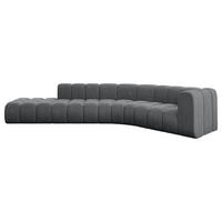 ECKSOFA modulares Sofa Tilmo-L1 - 399x194x70 cm Dunkelgrau - Dunkelgrau, Holzwerkstoff/Textil (399/194cm) - ALTDECOR
