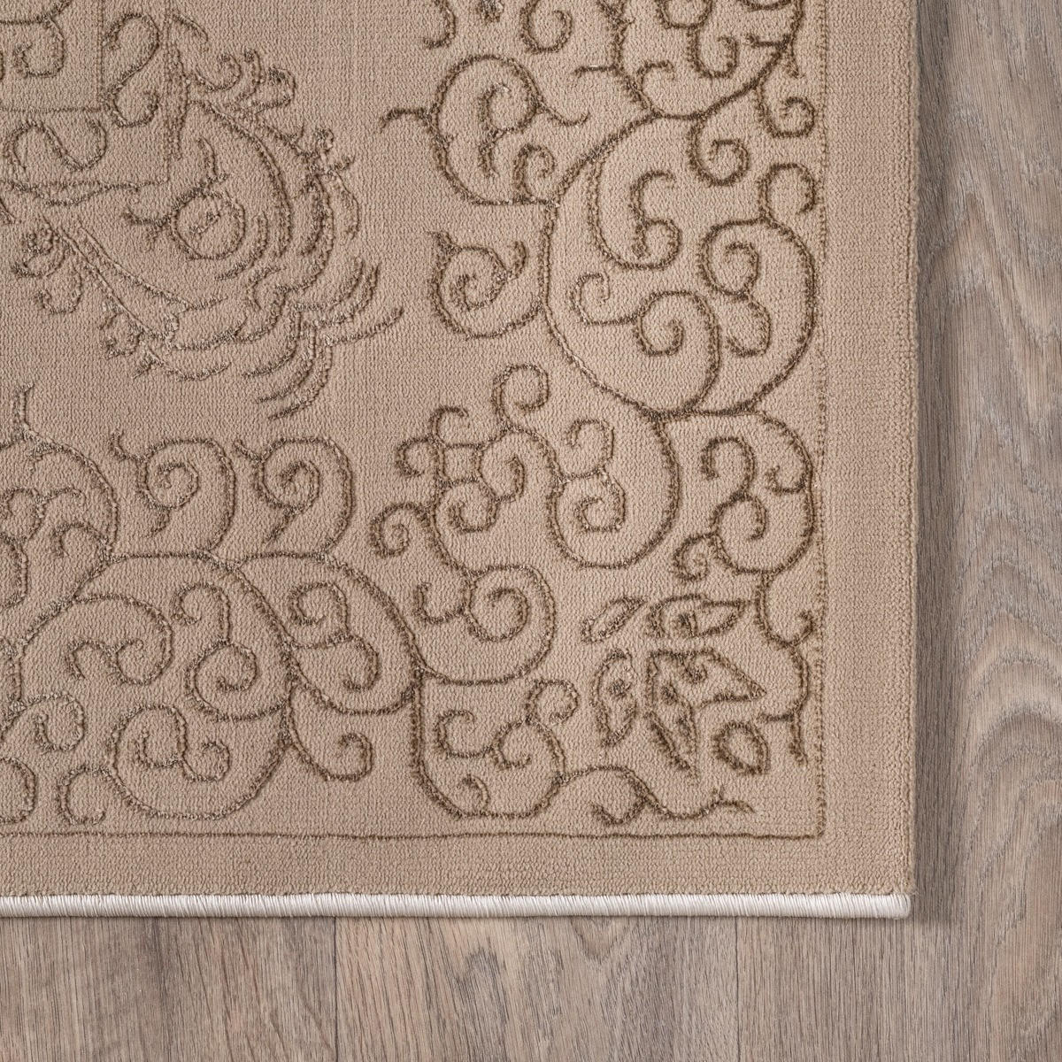 TEPPICH Kurzflor ERESMA Orient-Medaillon Polyester Beige 160 x 230 cm - Beige, Textil (160/230cm) - KADIMA DESIGN