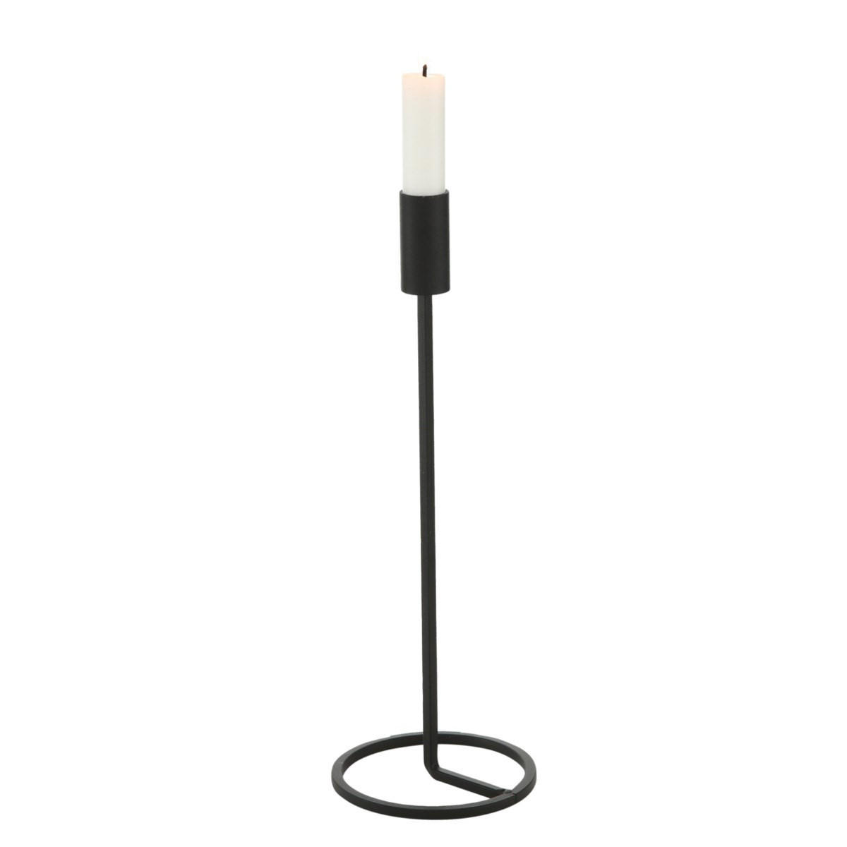 KERZENSTÄNDER aus Metall Fio - Schwarz, Metall (11/32/11cm) - Boltze Home