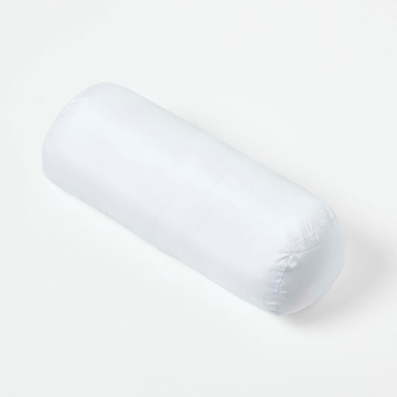 NACKENROLLE Füllkissen – Mikrofaser, 40/15 cm - Weiß, Textil (15/40cm) - Homescapes