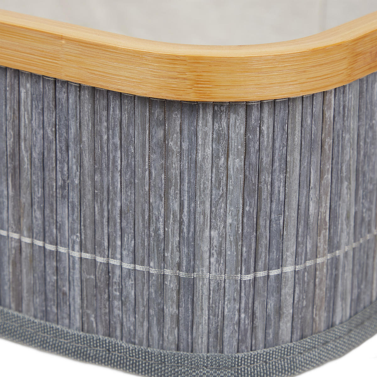 3TLG.AUFBEWAHRUNGSKORB - Multicolor, Holz/Holzwerkstoff (33.5/33.5/12.5cm) - Relaxdays