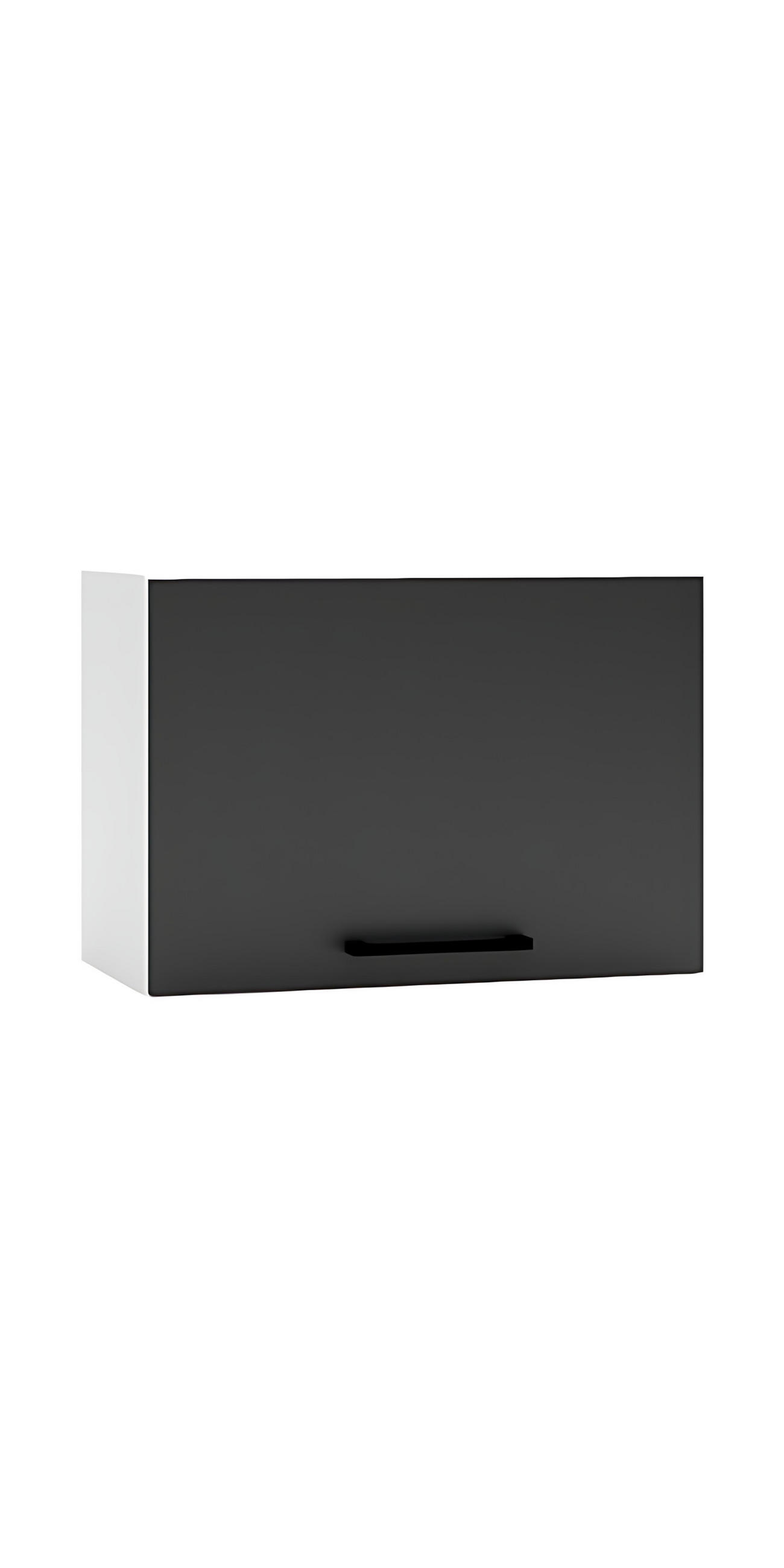 HÄNGESCHRANK W50OKGR - Dnoria - Kompakte Wandgestaltung - Schwarz, Holz/Metall (50/36/30cm) - ROYAL24_MARKT