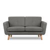 2-SITZER-SOFA TAGIO II mit Armlehnen, Aschgrau - Grau, Textil (88/80/153cm) - KONSIMO®