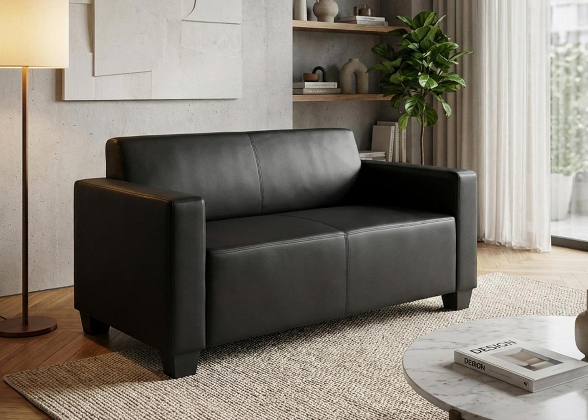 2-SITZER SOFA Schwarz - Schwarz, Textil (136/76/72cm) - MCW