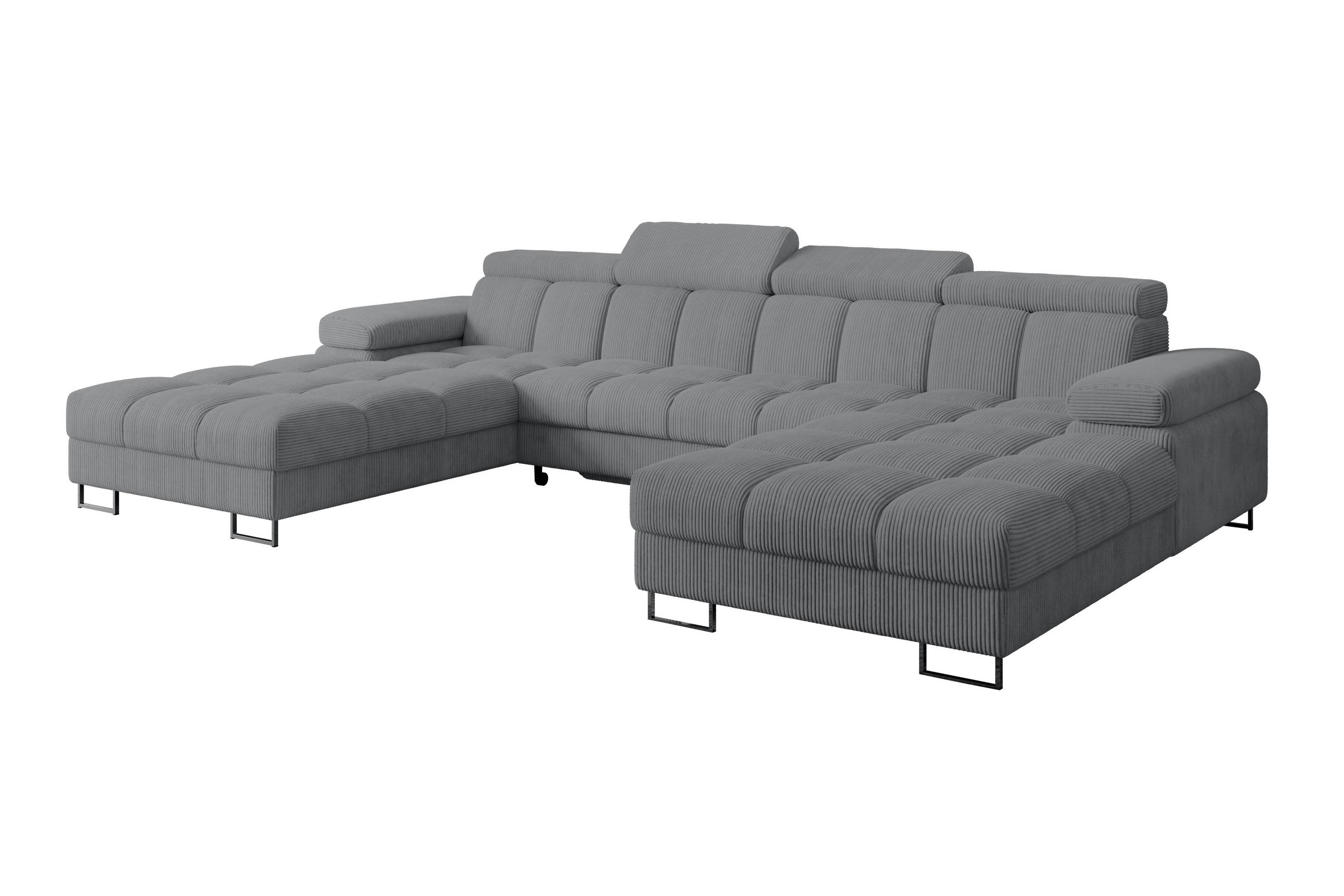 Altdecor Wohnlandschaft Graphit 345x79x203 cm