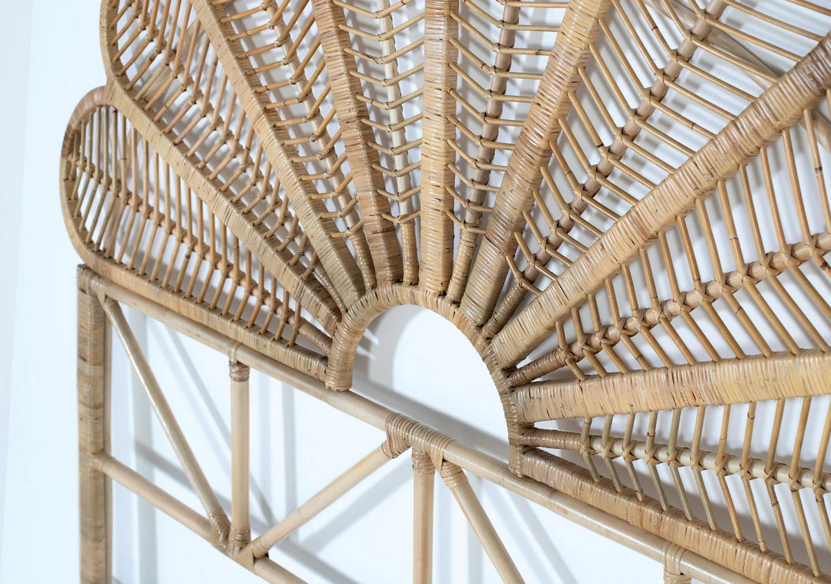 KOPFTEIL aus Rattan - Braun, Holz (180/155/4cm) - Giner y Colomer