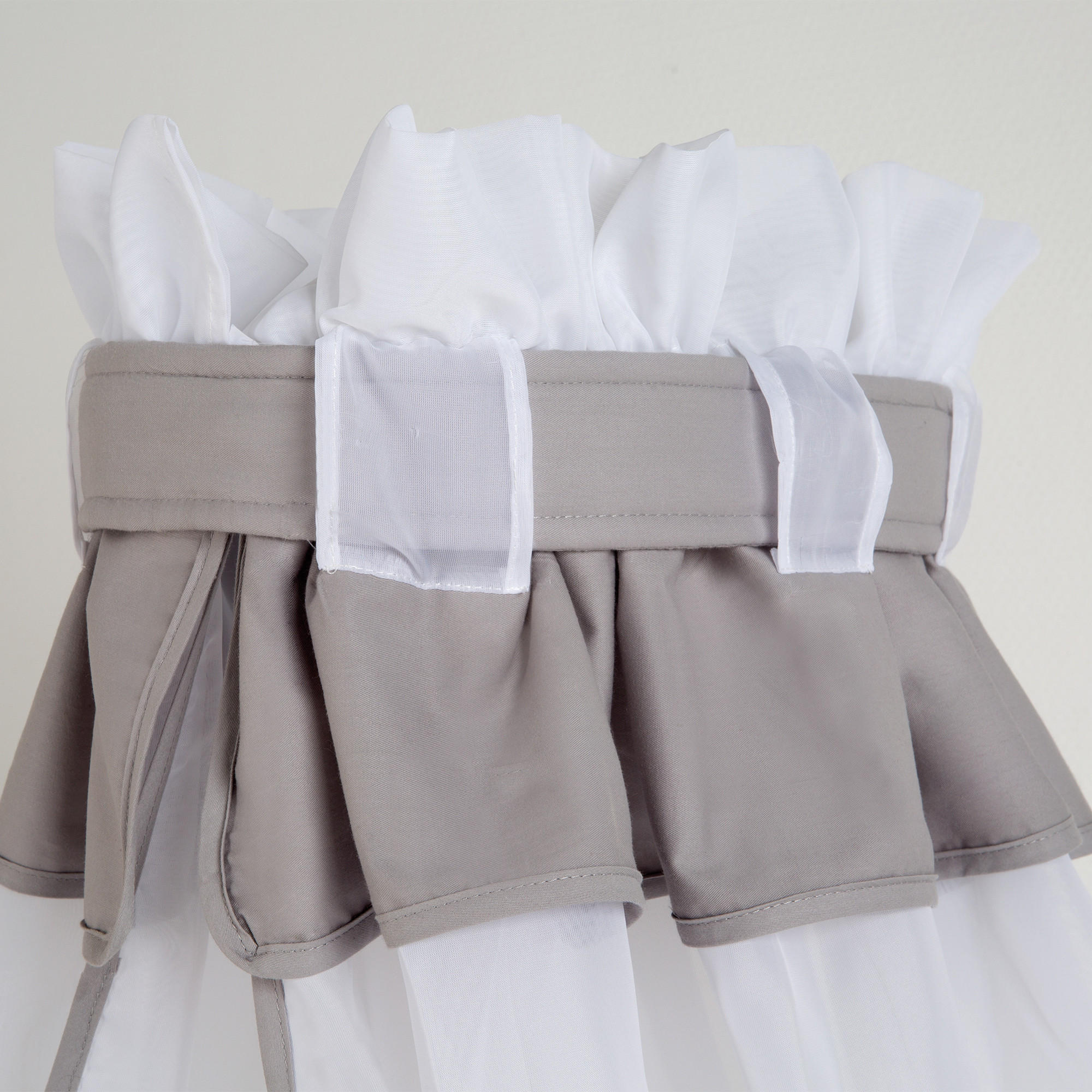 BETTHIMMEL hellgrau - Hellgrau, Textil (250/160/0.5cm) - Roba