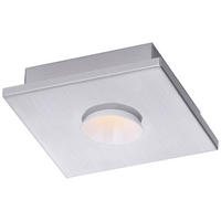 LED DECKENLEUCHTE Metall Silber - Silberfarben, Metall (17/17/4cm)