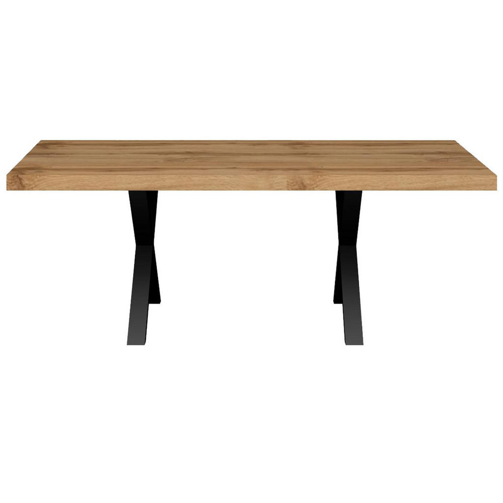 Thumbnail - 58aufmkessel Esstisch, Schwarz, Eiche Wotan, Holzwerkstoff, Rechteckig, 100x80x175 cm, Esszimmer, Tische, Esstische